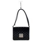 ショッピングヴェルニ LOUIS VUITTON◆キャバレー_ダミエ・ヴェルニ/エナメル/BLK