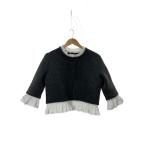 ショッピングzara ZARA◆ポプリンコンビニットジャケット/M/アクリル/GRY/2142/128/922