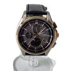 CITIZEN◆ATTESA/ECO DRIVE/クォーツ腕時計/アナログ/レザー/SLV/BLK/H874-005HK04//