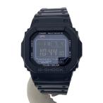 CASIO◆ソーラー腕時計・G-SHOCK/デジタル/ラバー/BLK/BLK/SS//
