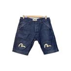 ショッピングEVISU EVISU◆クロスループ/カモメペイントショートパンツ/36/デニム/IDG/0069