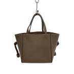 J&M DAVIDSON◆BELLE MINI/トートバッグ/レザー/BEG/無地/ショルダーストラップ欠品/