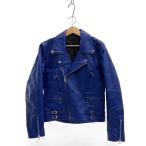 FREEDOM◆ダブルライダースジャケット/40/レザー/BLU