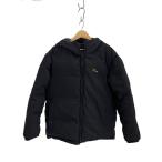 EVISU◆ダウンジャケット/40/ポリエステル/BLK/無地