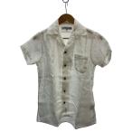 ショッピングINDIVIDUALIZED individualized shirts◆半袖シャツ/--/リネン/WHT/無地