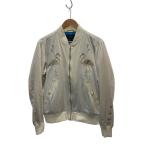 DIESEL◆スカジャン/M/ポリエステル/WHT