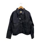 ZARA◆ジャガードデニムジャケット//XL/ポリエステル/NVY/7627/405/400