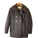 Schott◆U.S.740N PEA JACKET/USA製/38/ウール/BLK