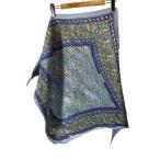 HERMES* шарф / шелк /BLU/ женский 