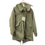 HOUSTON◆モッズコート/XS/コットン/KHK/5410/M-65