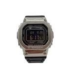CASIO◆ソーラー腕時計・G-SHOCK/デジタル/--/SLV/BLK
