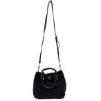 PRADA◆ショルダーバッグ/ナイロン/BLK/無地