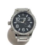 ショッピングnixon NIXON◆クォーツ腕時計/アナログ/ステンレス/BLK/SLV/THE51-30