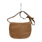 KOOS◆ショルダーバッグ/コットン/BRW/無地