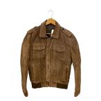 ショッピングzara ZARA MAN◆レザージャケット・ブルゾン/S/レザー/BRW/無地/2969/352/710//