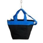 LESPORTSAC◆トートバッグ/--/BLK/無地/バイカラー