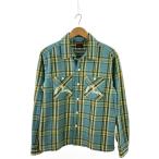 EVISU◆長袖シャツ/S/コットン/BLU/チェック/2EAEJM5SL6103RXCT