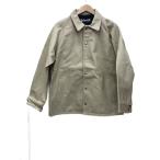 Schott◆シープスキンレザーコーチジャケット/M/羊革/IVO/無地