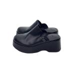 ショッピングサボ MAISON SPECIAL◆サボサンダル/38/BLK/レザー/状態考慮