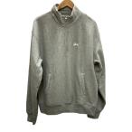 STUSSY◆スウェット/L/コットン/GRY/無地