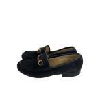 ショッピングgucci GUCCI◆ホースビット/状態考慮/ローファー/--/BLK/スウェード/100 0255
