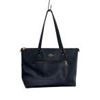 ショッピングcoach COACH◆トートバッグ/レザー/NVY/無地