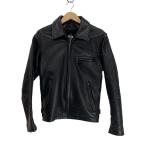 ショッピングschott Schott◆レザージャケット・ブルゾン/--/レザー/BLK
