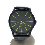 ショッピングnixon NIXON◆腕時計/アナログ/ステンレス/BLK/BLK