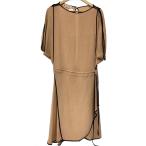 MARNI◆ノースリーブワンピース/38/シルク/BEG/無地