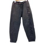 Supreme◆SET IN LOGO SWEATPANT/色褪せ/ボトム/M/コットン/BLK//