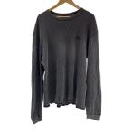 STUSSY◆BASIC STOCK LS THERMAL/L/コットン/GRY/無地/1140314