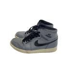 NIKE◆AIR JORDAN 1 RETRO HIGH/エアジョーダンレトロハイ/グレー/332550-014/28cm/