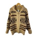 ショッピングカウチン PENDLETON◆70s/カウチン/ショールカラー/ジップアップ/カーディガン(厚手)/L/ウール/BEG