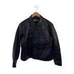 ショッピングschott Schott◆SHEEP LEATHER 1st TRACKER JACKET/M/レザー/ブラック/782-3950128