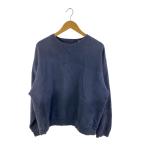 GAP◆フェード/ナス紺/前V/スウェット/L/コットン/NVY