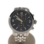 TISSOT◆クォーツ腕時計/アナログ/--/BLK/SLV/T055417A
