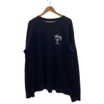 STUSSY◆長袖Tシャツ/XL/コットン/BLK