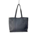 COACH◆ハドソン・ダブルハンドル・トート/レザー/NVY/無地