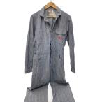 DICKIES* все в одном /38/ хлопок / голубой / синий / "в елочку" / комбинезон / рабочая одежда //