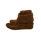 ショッピングMINNETONKA MINNETONKA◆ブーツ/--/ブラウン/レディースブーツ