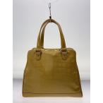 ショッピングエナメルバッグ JACQUES LE CORRE◆ハンドバッグ/エナメル/GLD/無地//