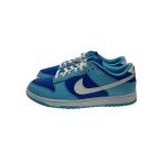 ショッピングダンク NIKE◆DUNK LOW RETRO QS_ダンク ロー レトロ クイックスタイル/UK8/BLU/フェイクレザー