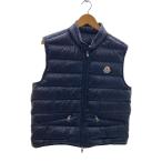 ショッピングmoncler MONCLER◆ダウンベスト/3/ナイロン/BLK/無地/f10911a10700/gui gilet//