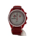 OMEGA◆OMEGA×SWATCH_ムーンスウォッチ_ミッショントゥザマーズ_QZ_CE/ナイロン_42mm/アナログ/W//