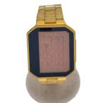 ショッピングnixon NIXON◆腕時計/デジタル/ステンレス/GLD/SS//