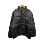 STUSSY◆レザージャケット・ブルゾン/XL/レザー/BLK/無地//