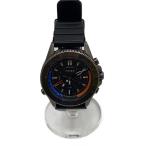 TIMEX◆クォーツ腕時計/アナログ/ラバー/BLK/BLK/SS/TW2V03900