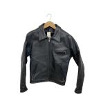 ショッピングschott Schott◆内側カビ有/ボアライナー/レザージャケット・ブルゾン/36/レザー/BLK/無地/643E