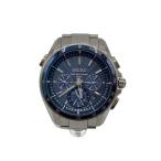 SEIKO◆BRIGHTZ/ソーラー腕時計/アナログ/チタン/NVY/SLV/チタン/8B82-OANO