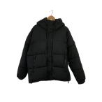 ショッピングzara ZARA◆ダウンジャケット/L/ナイロン/ブラック//
